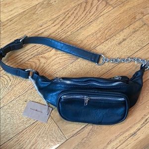 Fanny Pack Black Leather